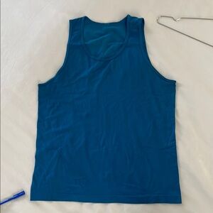 Blue Sleeveless Men's Shirt